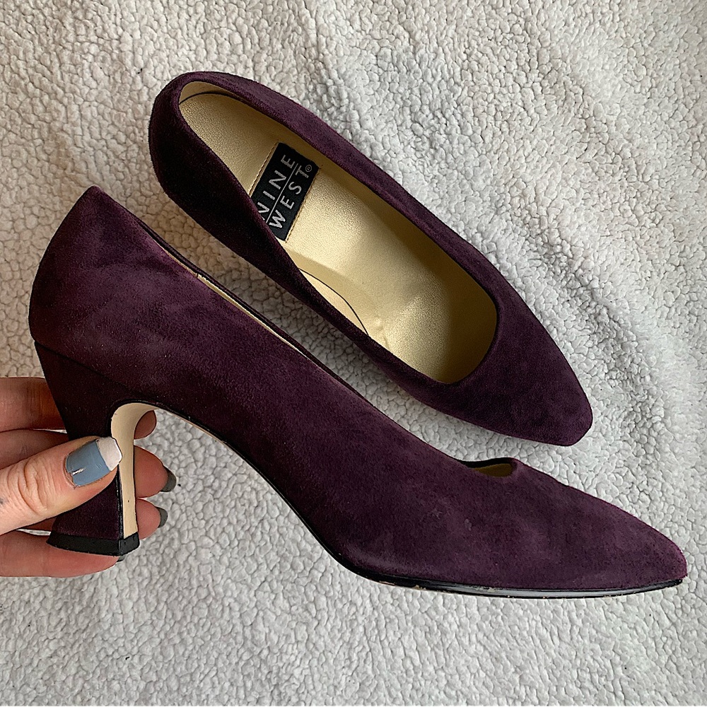 Purple Suede Pumps
